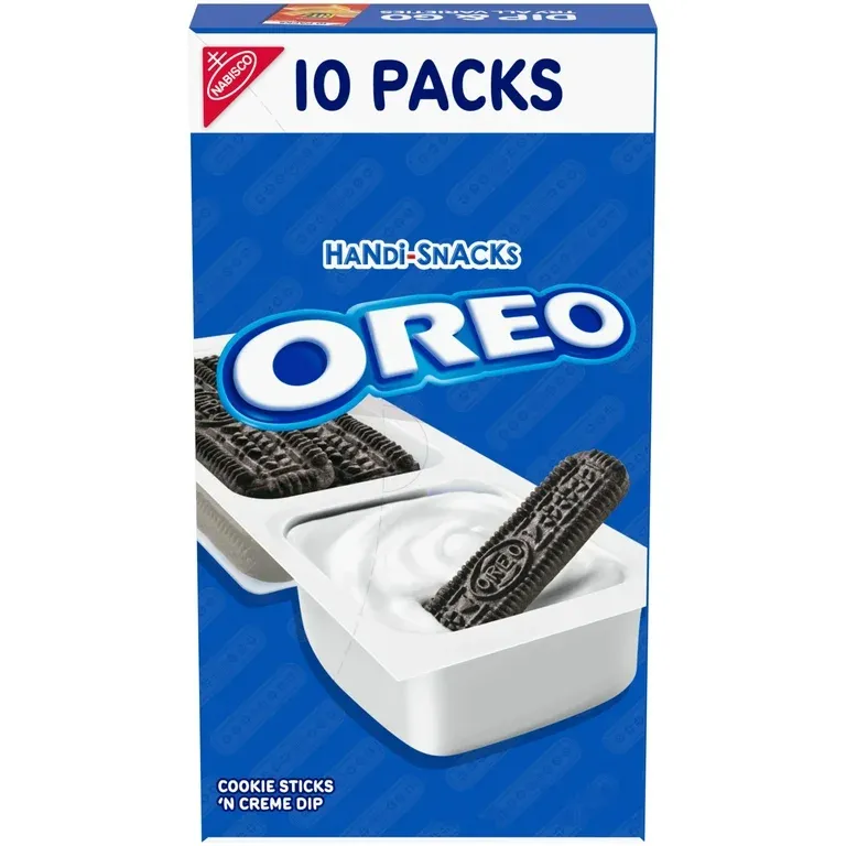Handi-Snacks OREO Cookie Sticks &#39;N Creme Dip Snack Packs, 10 Snack Packs