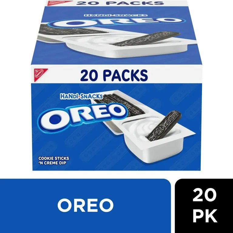 Handi-Snacks OREO Cookie Sticks &#39;N Creme Dip Snack Packs, 20 Snack Packs