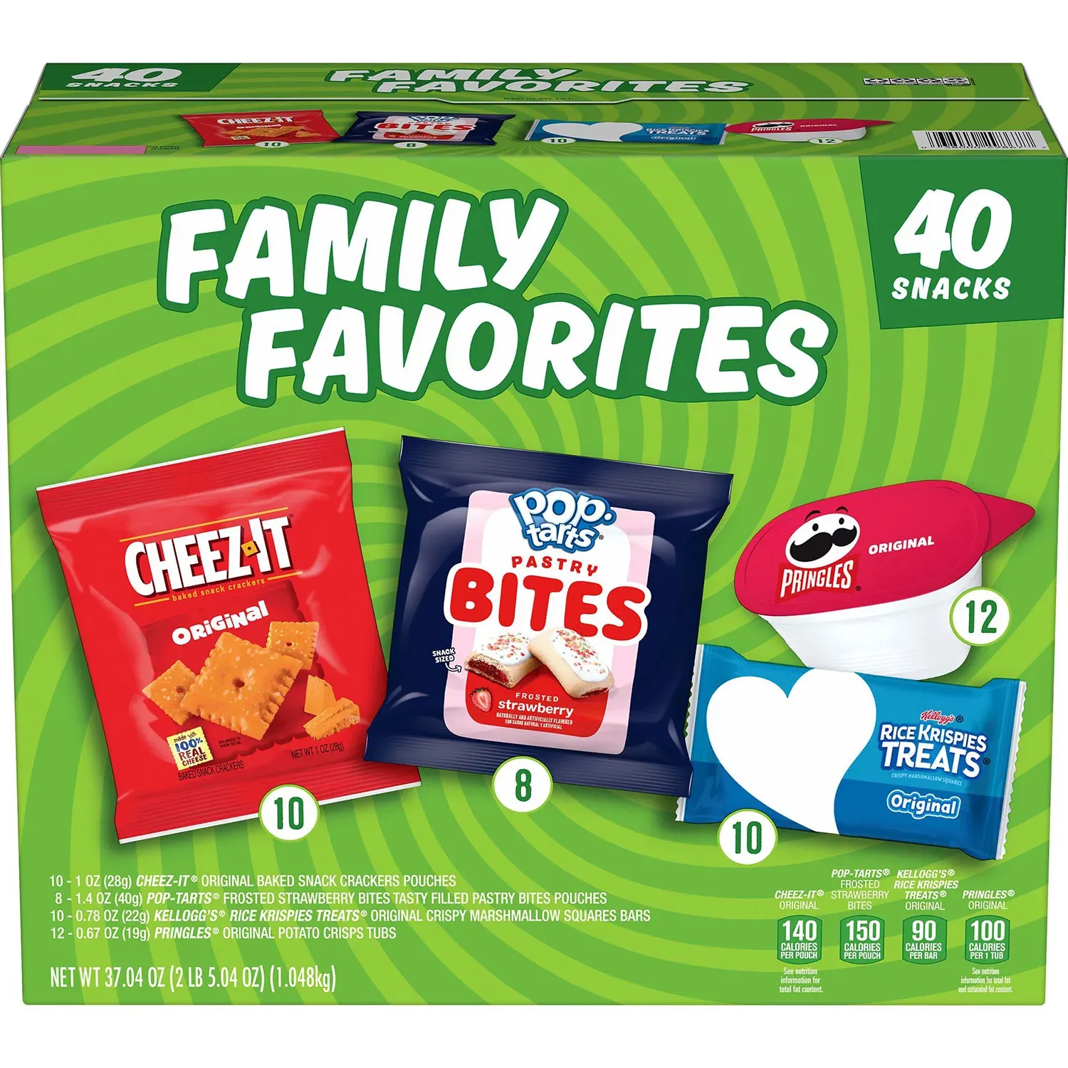 Kellogg&#39;s Family Favorites Mix, Variety Pack Snacks, 40 pk.