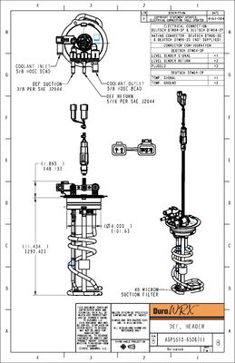 DuraWRX™ DEF Header, 40 MICRON, 11"