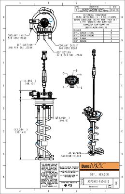 DuraWRX™ DEF Header, 40 MICRON, 13"