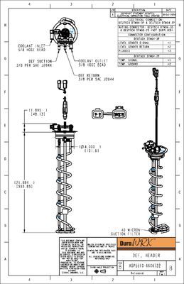 DuraWRX™ DEF Header, 40 MICRON, 22"