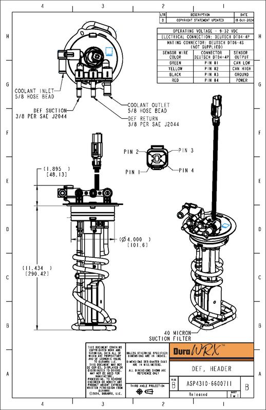 DuraWRX™ DEF Header, 40 MICRON, 11"