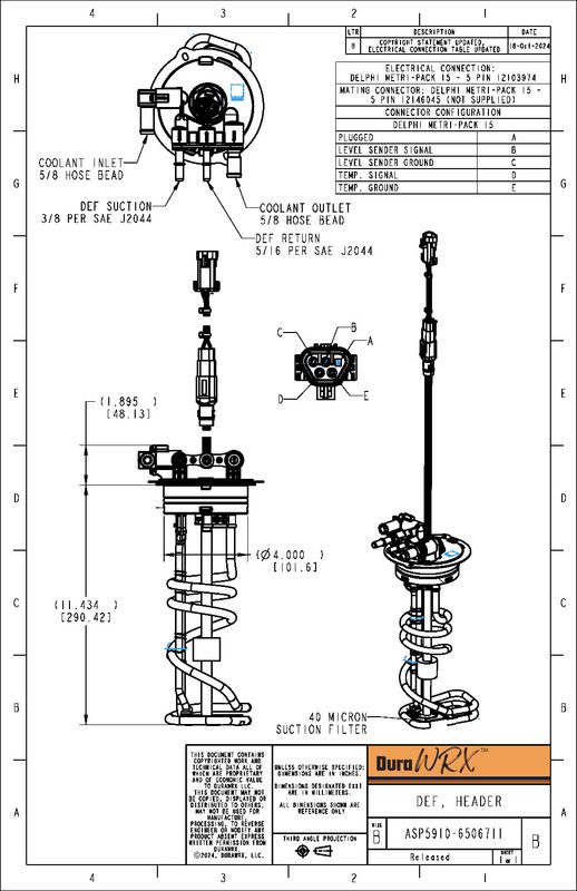 DuraWRX™ DEF Header, 40 MICRON, 11"