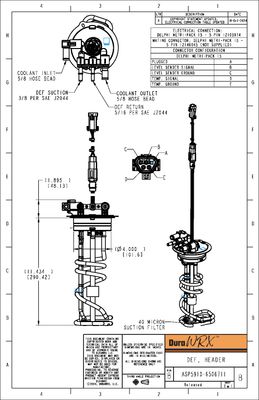DuraWRX™ DEF Header, 40 MICRON, 11"