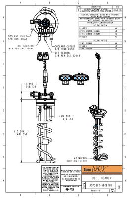 DuraWRX™ DEF Header, 40 MICRON, 18"