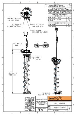 DuraWRX™ DEF Header, 40 MICRON, 22"