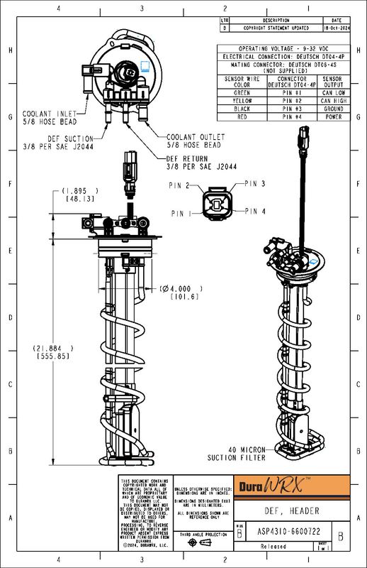 DuraWRX™ DEF Header, Helical Heater, 40 MICRON, 22"