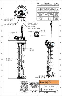 DuraWRX™ DEF Header, Helical Heater, 40 MICRON, 22"