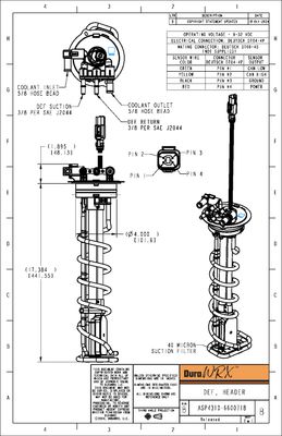 DuraWRX™ DEF Header, Helical Heater, 40 MICRON, 18"