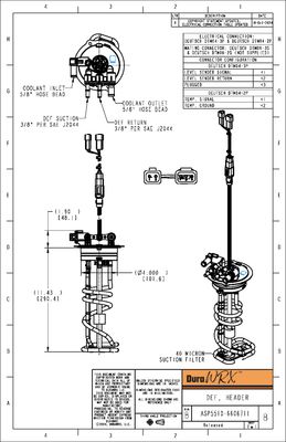 DuraWRX™ DEF Header, 40 MICRON, 11"