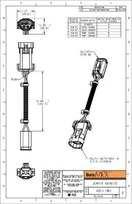 DuraWRX Harness, Jumper, Delphi Metri-Pack 15 5-Pin Connector