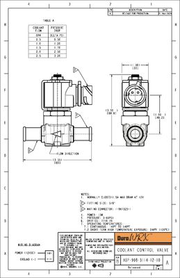 DuraWRX™ Coolant Control Valve, In-line, 12V