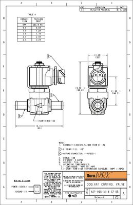 DuraWRX™ Coolant Control Valve, In-line, 12V