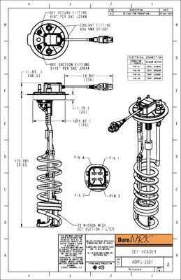 DuraWRX™ DEF Header, Analog, SAE, Detroit