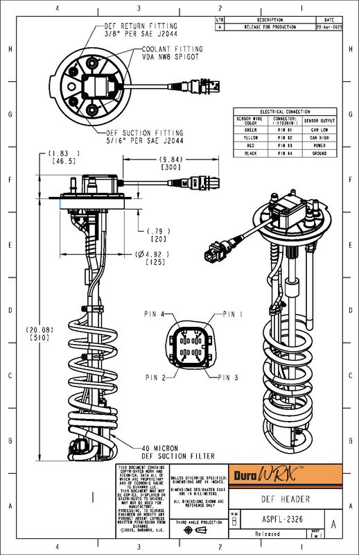 DuraWRX™ DEF Header, Conc, SAE, Cummins