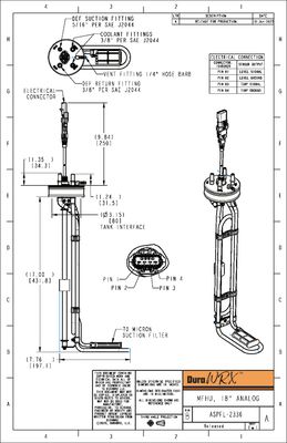 DuraWRX™ DEF Header, Analog, Hose Bead, Cummins