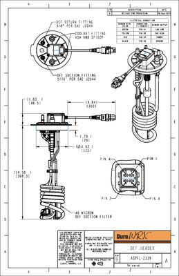 DEF Header, Conc, SAE, Cummins