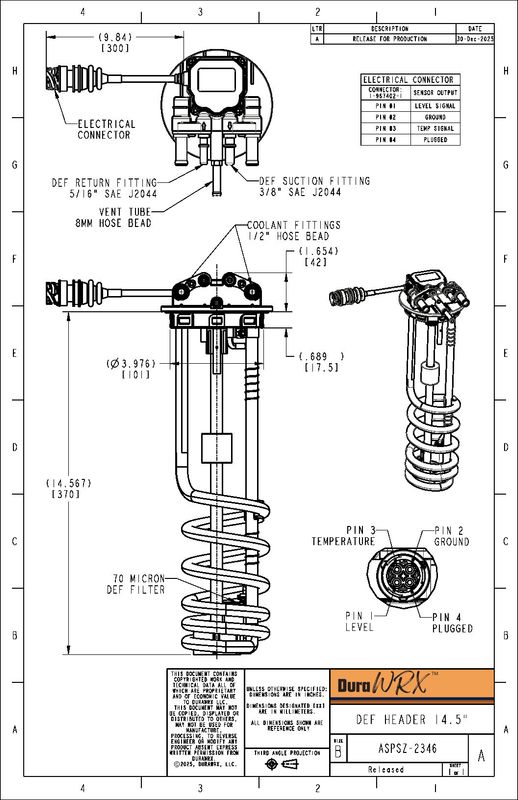DuraWRX™ DEF Header, Bayonet, Analog