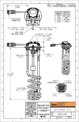 DuraWRX™ DEF Header, Bayonet, Analog