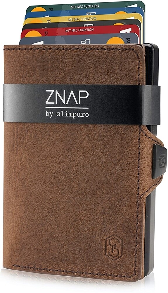 ZNAP - Vintageleder braun,  8 Karten