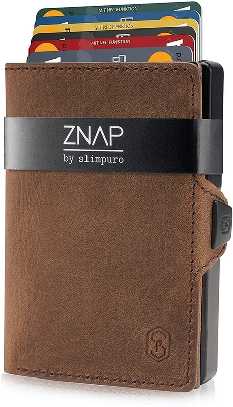 ZNAP - Vintageleder braun,  12 Karten