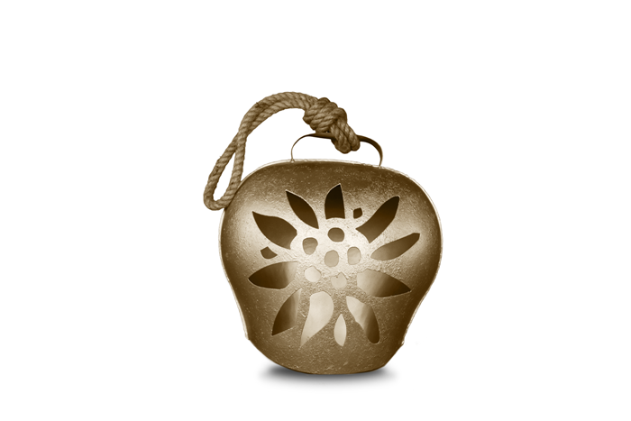 Glocke / Treichel Edelweiss gold, Midi