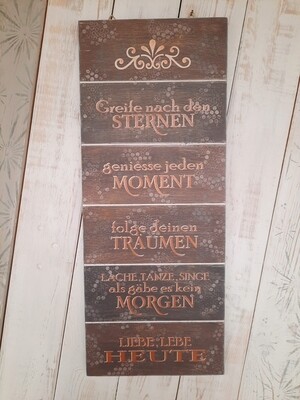 Schilderbilder Greife nach den Sternen, braun-taupe Schilderbilder Greife nach den Sternen, braun-taupe