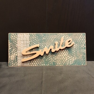 Schilderbilder Magnet SMILE, kupferfarbton