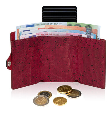 ZNAP - Korkleder rot,  8 Karten