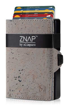 ZNAP - Korkleder grau,  12 Karten