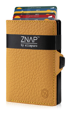ZNAP - Korkleder senfgelb,  8 Karten