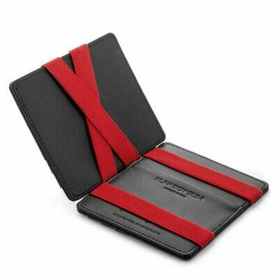 Flap Boy Slim RFID, black | red
