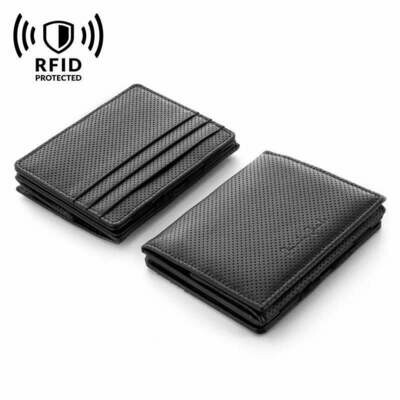 Flap Boy Pocket RFID, Lochprägung black | black