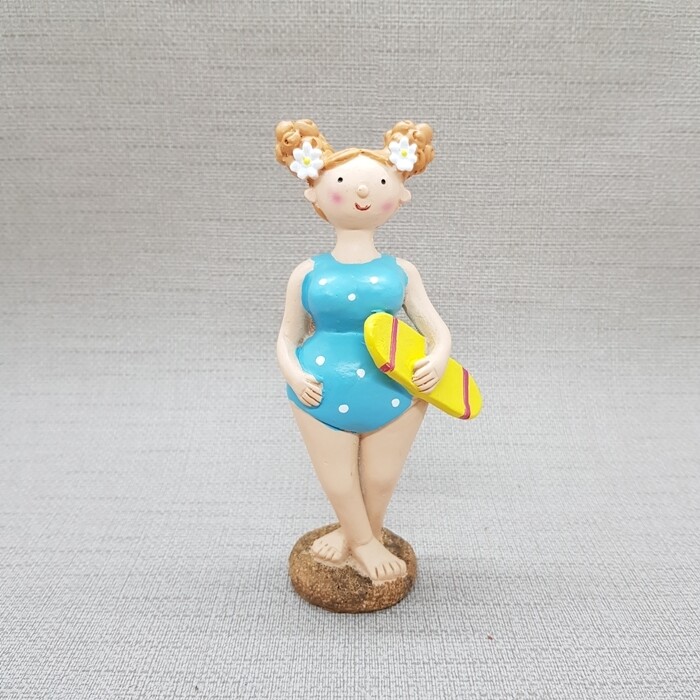 Swimsuit Girl klein mit Surfbrett