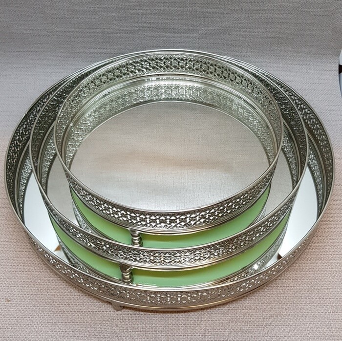 Spiegeltablar 3er - SET rund, D20/25/30cm Spiegeltablar 3er - SET rund, D20/25/30cm