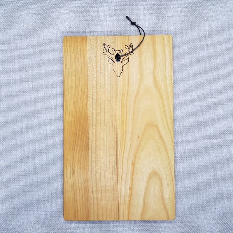 Schneidbrettli Geweih, Kirschholz Schneidbrettli Geweih, Kirschholz