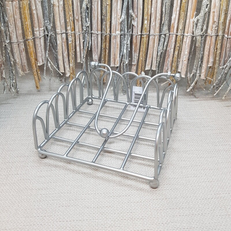 Serviettenspender runder Zaun, silber