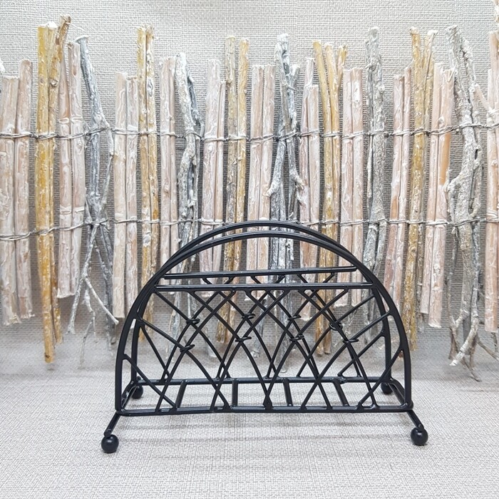 Serviettenspender Bogengitter, schwarz