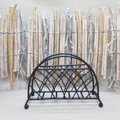 Serviettenspender Bogengitter, schwarz