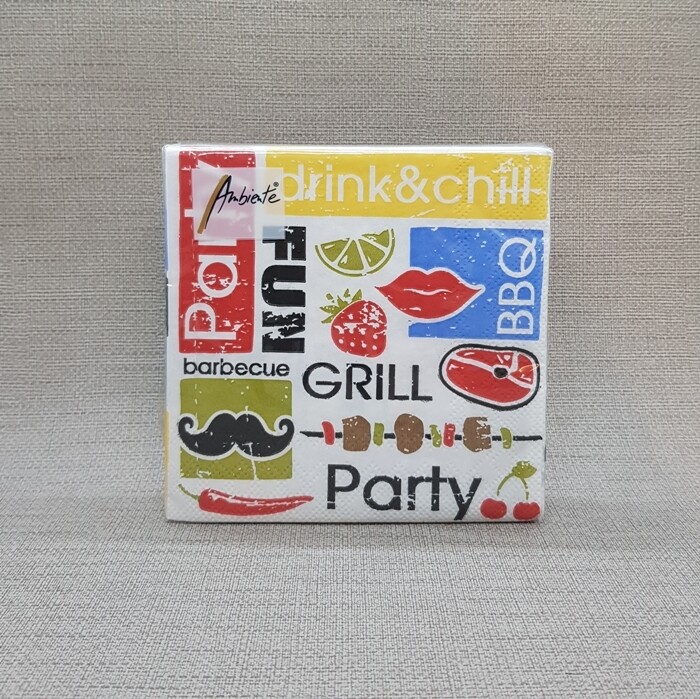 Serviette Grill Party