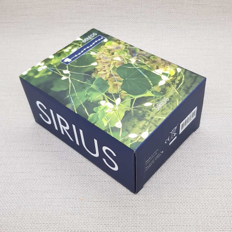 Sirius LED Lichterkette MAGGIE clear silver, 80 LED