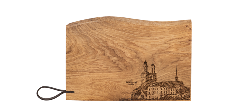 Holzschneidbrett Rustikal Zürich City