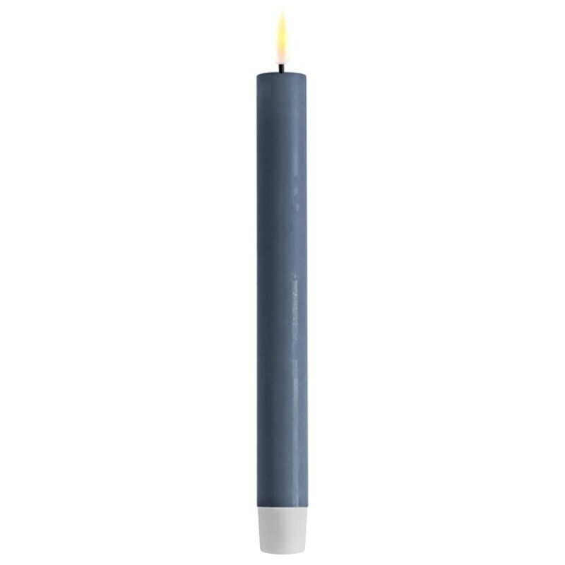 LED-Kerzen DELUXE Homeart iced blue 2x24cm, 2 Stk