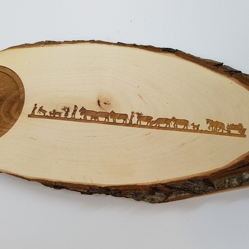 Servierplatte ALPAUFZUG, 38cm