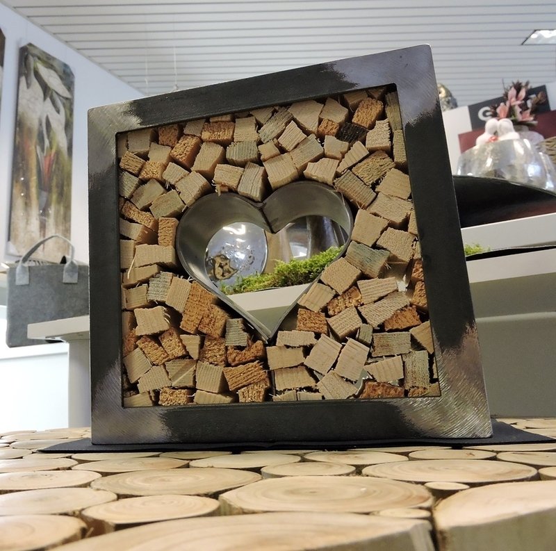 Schitterbieg Herz, 20x20cm