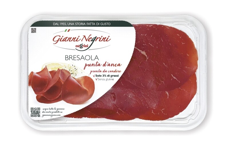 Bresaola Punta d&#39;anca vaschetta 80 gr