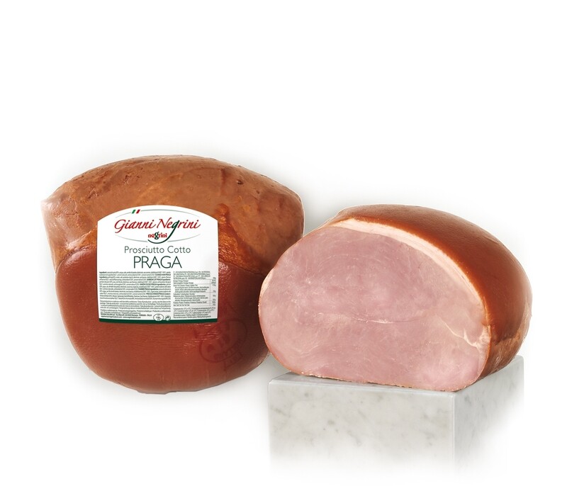 Prosciutto cotto PRAGA AFFUMICATO 4,5 kg metà s/v