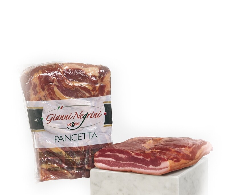 Pancetta tesa affumicata cruda 1,5 kg metà s/v