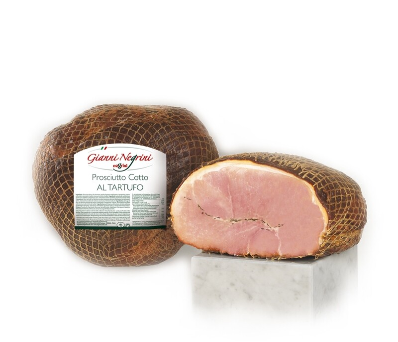 Prosciutto cotto al tartufo 4 kg metà s/v